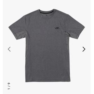 Men’s RVCA Sport Vent Performance Tee Charcoal Heather Size XL Exercise …